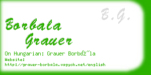 borbala grauer business card